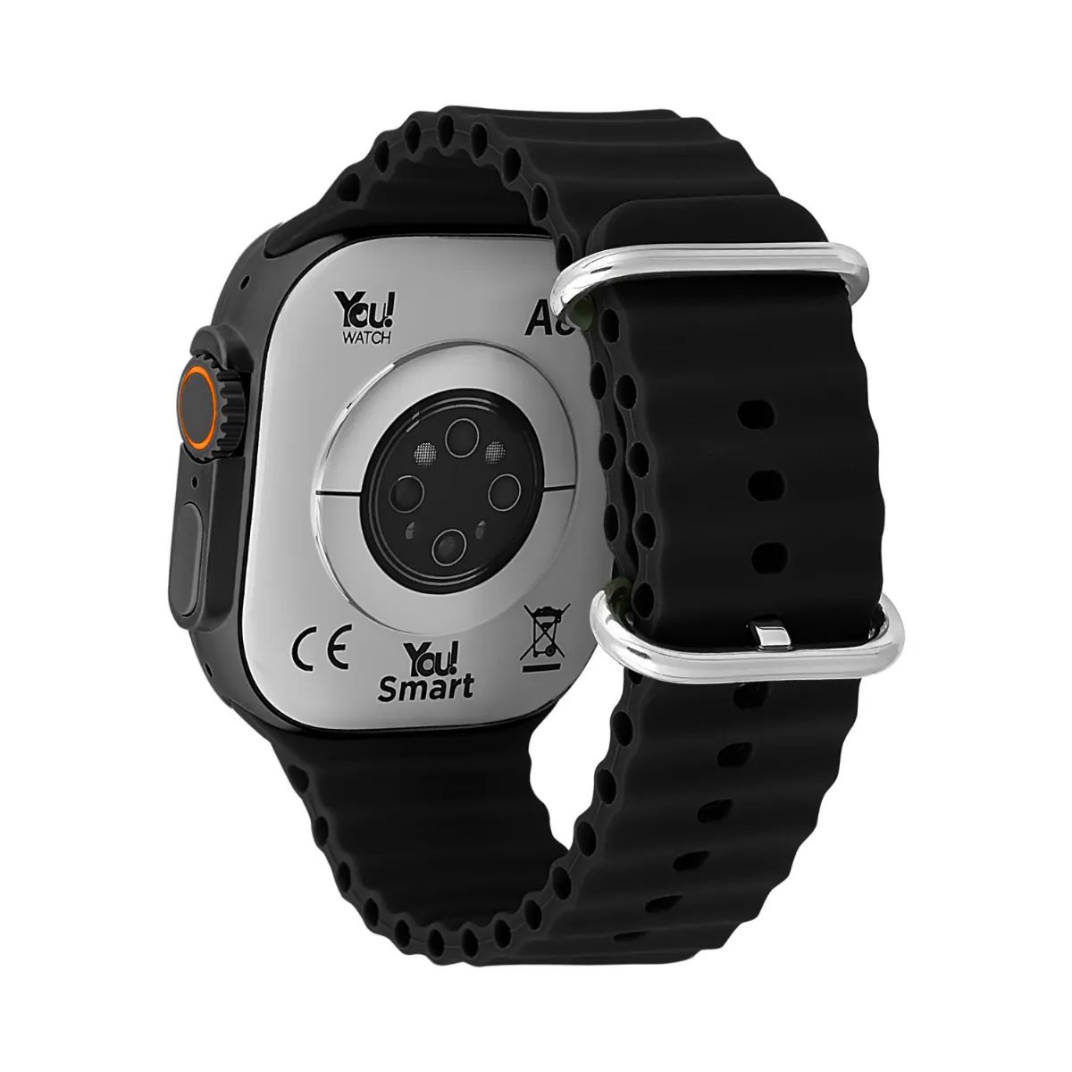 You Watch A8-A80PRO You Smart Black & Black Silicon Unisex Kol Saati