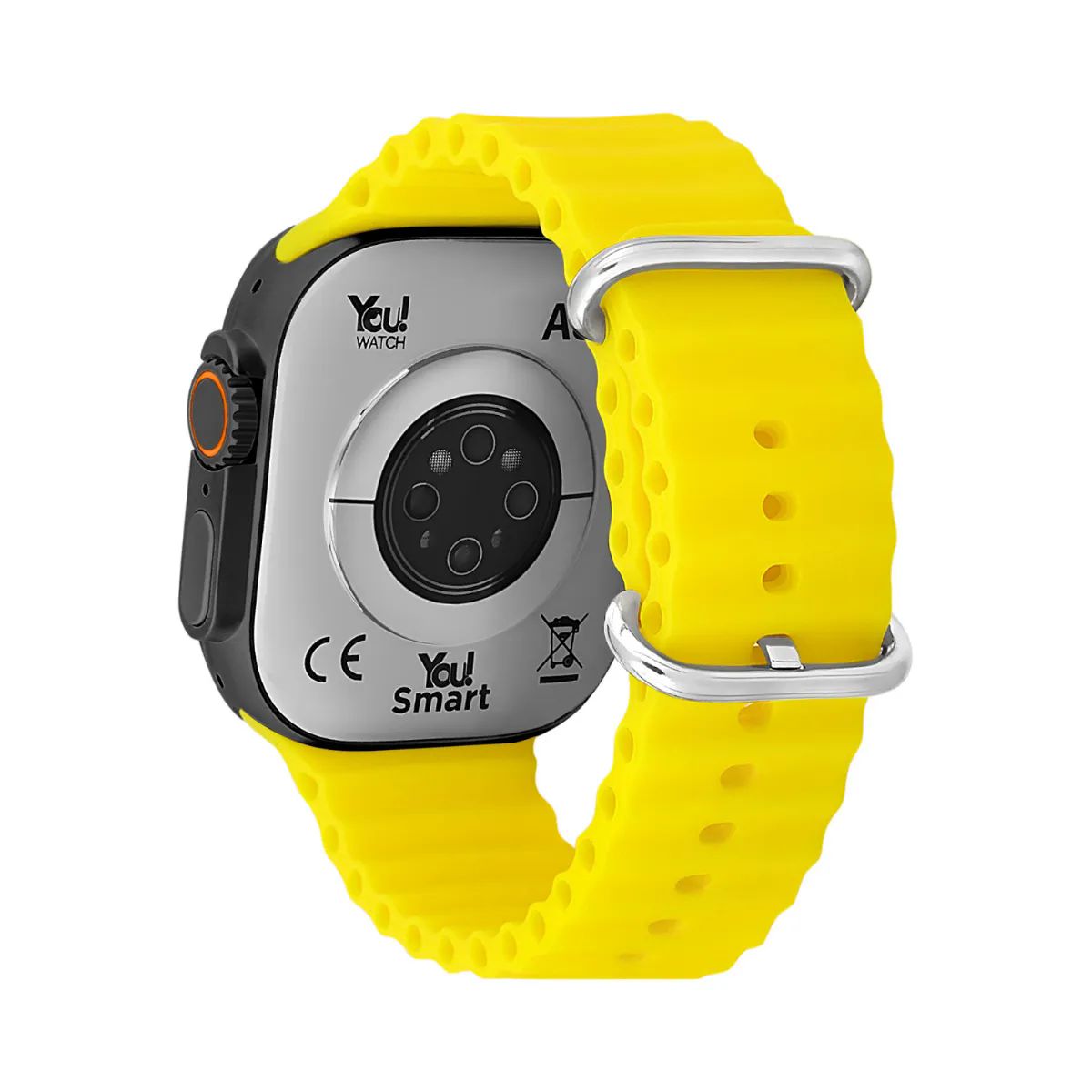 You Watch A8-A82PRO You Smart Black & Yellow Silicon Unisex Kol Saati