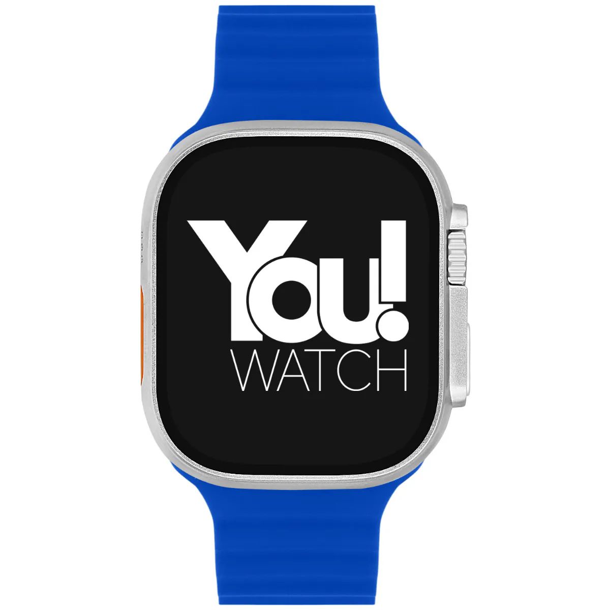 You-Watch-A8-A84-You-Smart-Silver-&-Blue-Silicon-Unisex-Kol-Saati