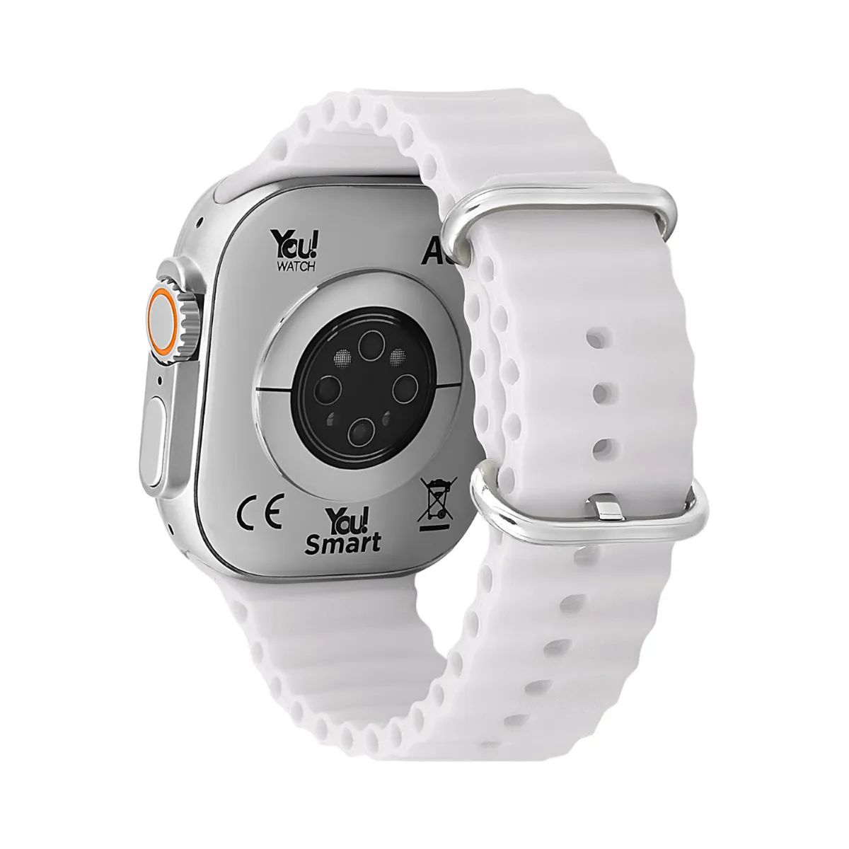 You Watch A8-A84PRO You Smart Silver & White Silicon Unisex Kol Saati