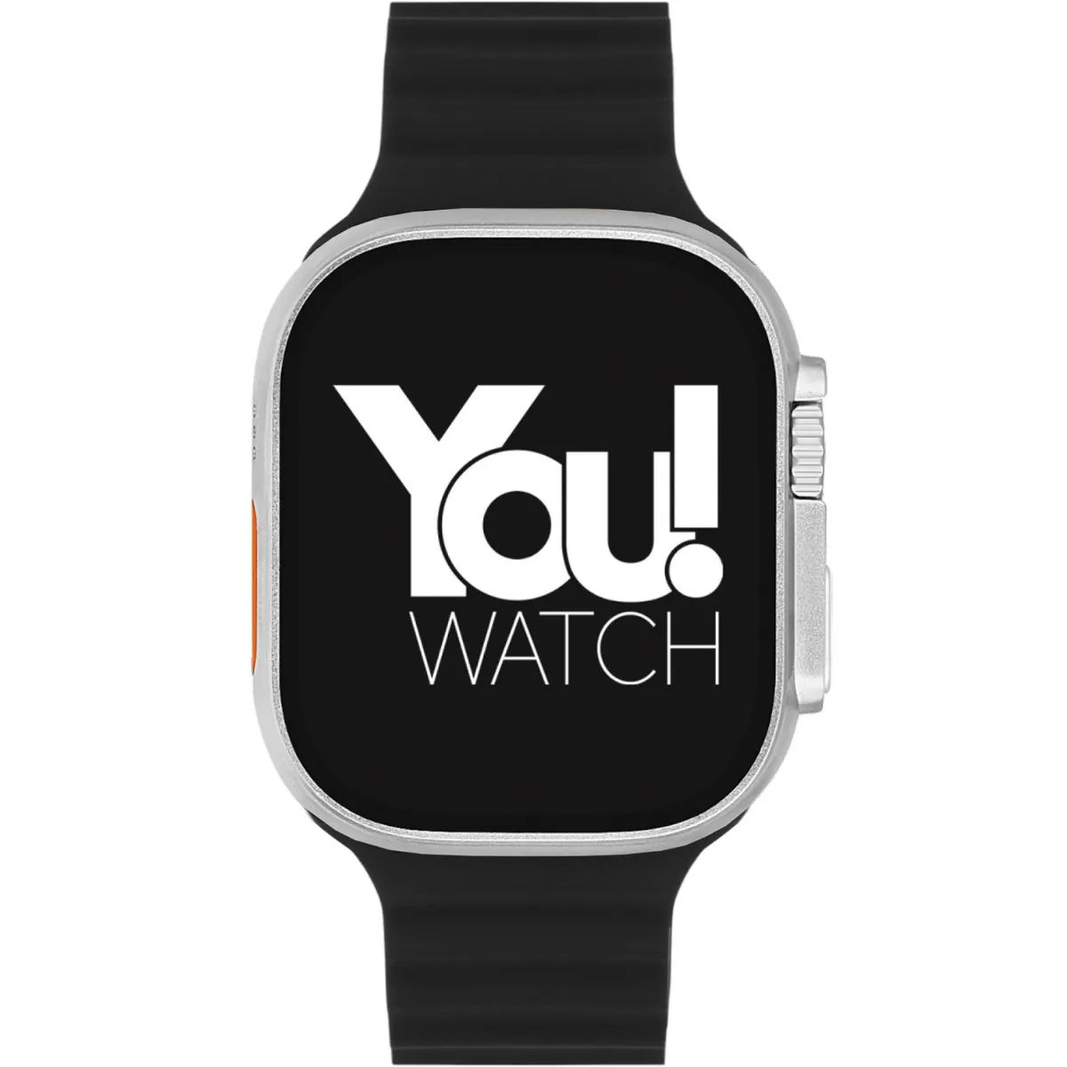 You-Watch-A8-A85PRO-You-Smart-Silver-&-Black-Silicon-Unisex-Kol-Saati