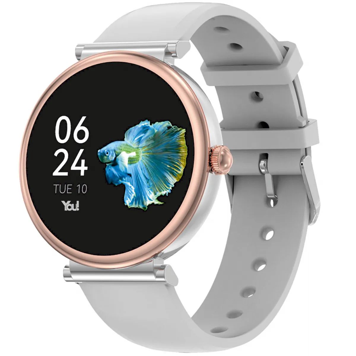 You-Watch-F15-YF152-You-Smart-Silver-&-Gray-Silicon-Bayan-Kol-Saati