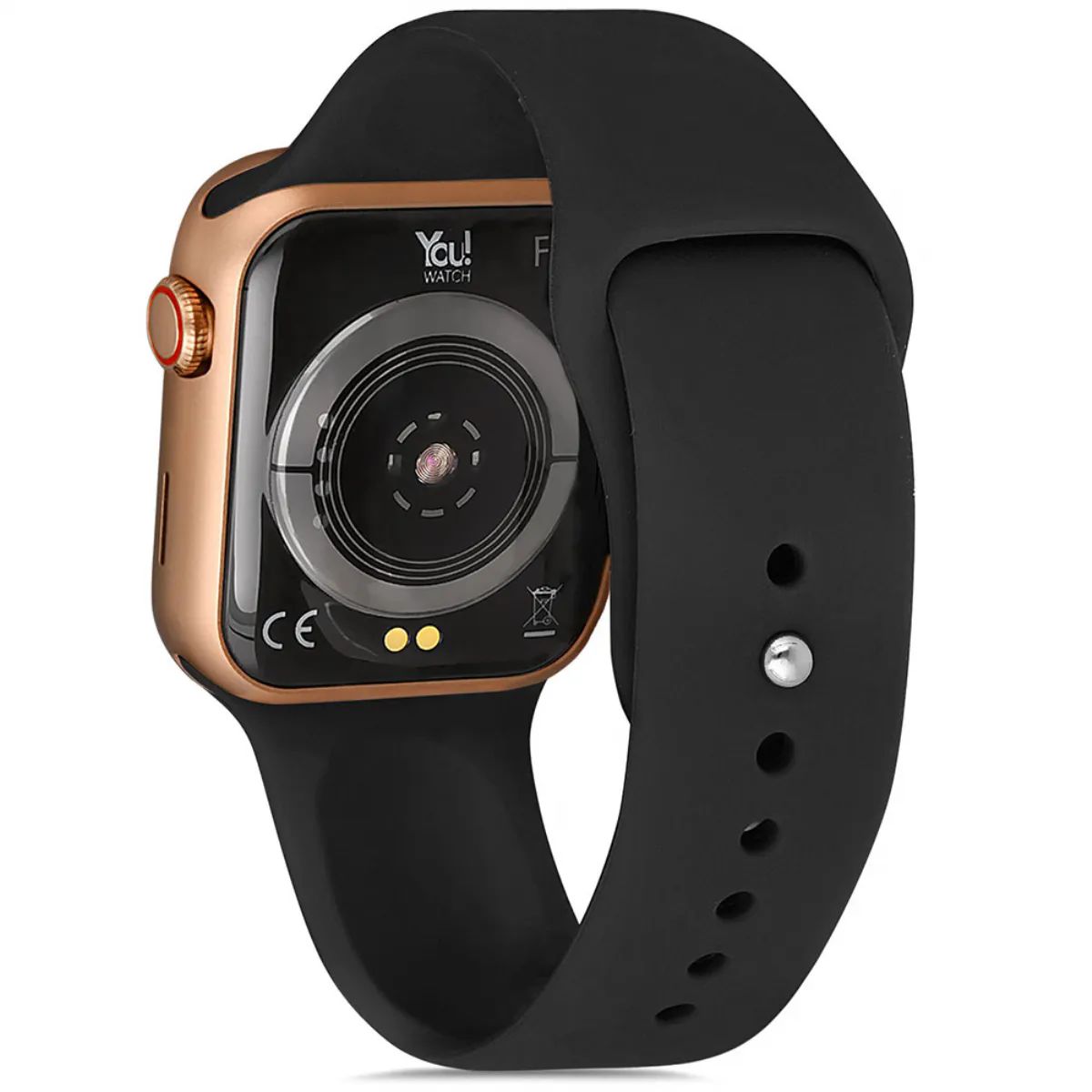You Watch F3-YF308 You Smart Rose & Black Silicon Unisex Kol Saati