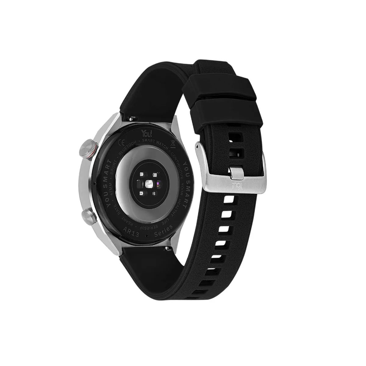 You-Watch-R13-AR131-You-Smart-Silver-Metal-&-Black-Silicon-Unisex-Kol-Saati