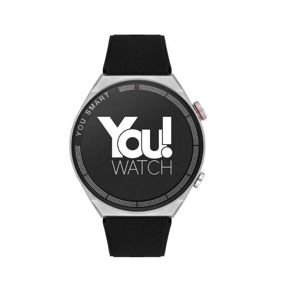 You Watch R13-AR131 You Smart Silver Metal & Black Silicon Unisex Kol Saati
