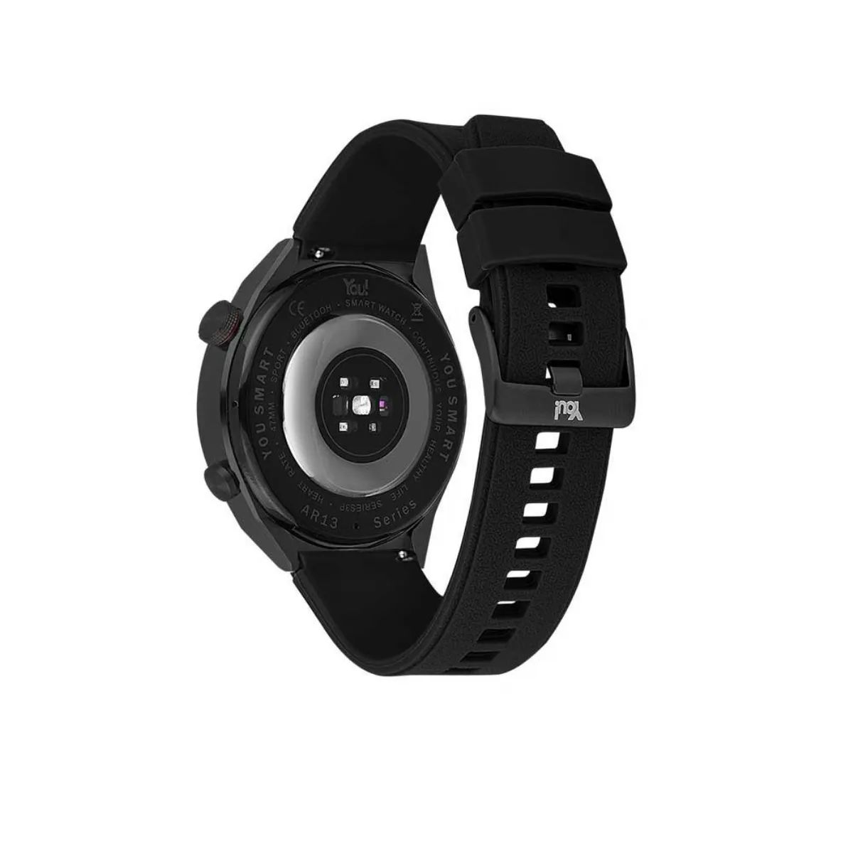 You-Watch-R13-AR132-You-Smart-Black-Hasir-&-Black-Silicon-Unisex-Kol-Saati