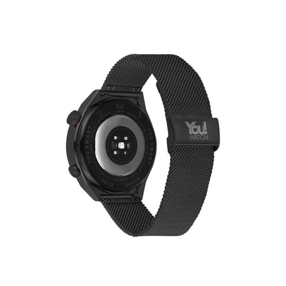 You Watch R13-AR132 You Smart Black Has�r & Black Silicon Unisex Kol Saati