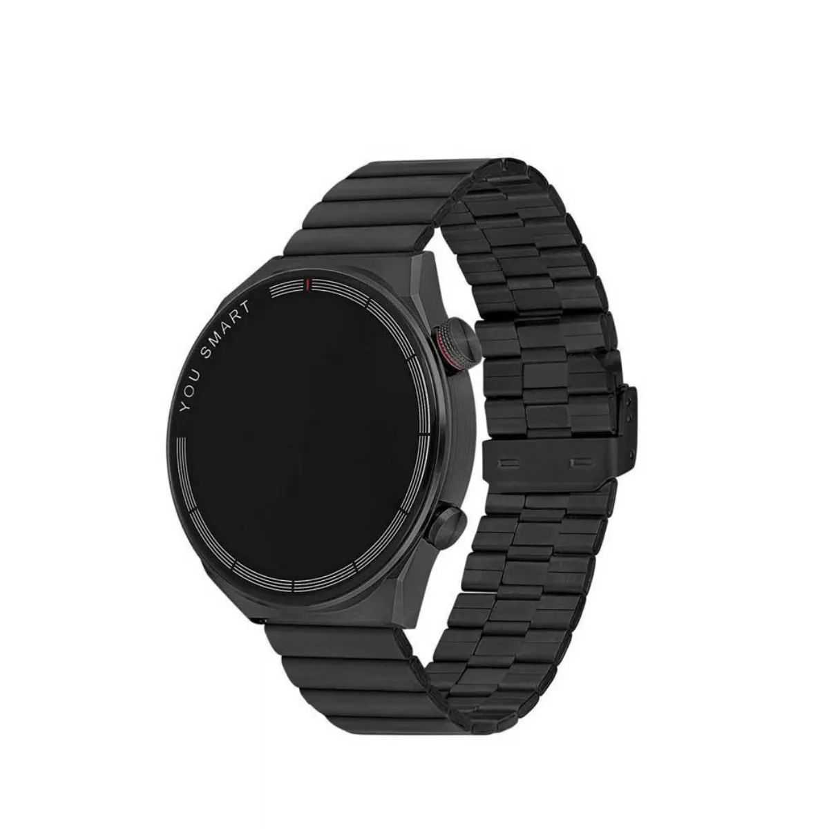 You Watch R13-AR134 You Smart Black Metal & Red Silicon Unisex Kol Saati