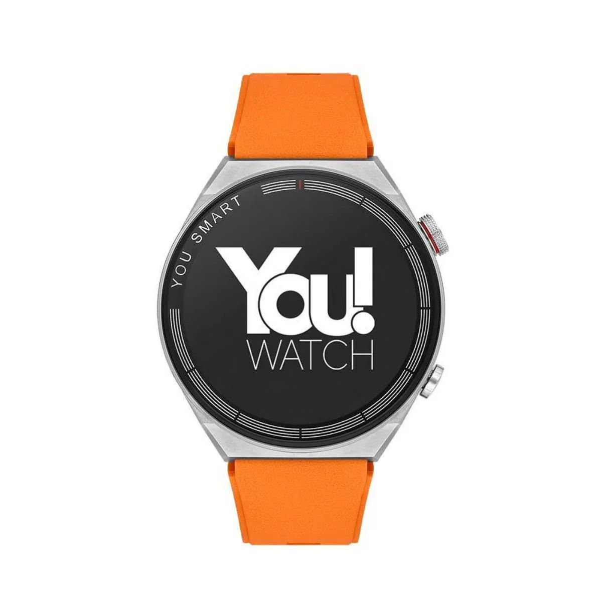 You Watch R13-AR137 You Smart Silver Metal & Orange Silicon Unisex Kol Saati