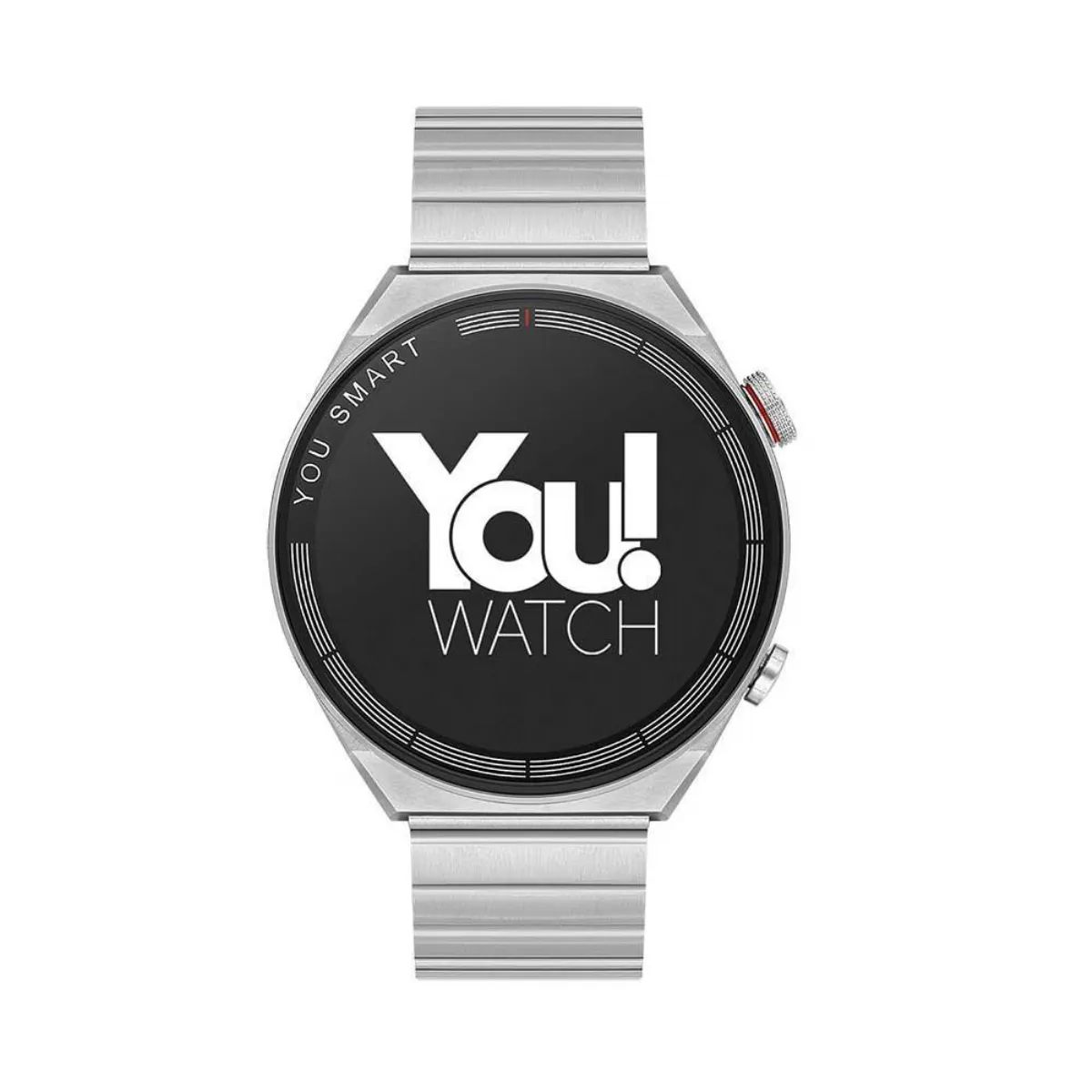 You Watch R13-AR137 You Smart Silver Metal & Orange Silicon Unisex Kol Saati
