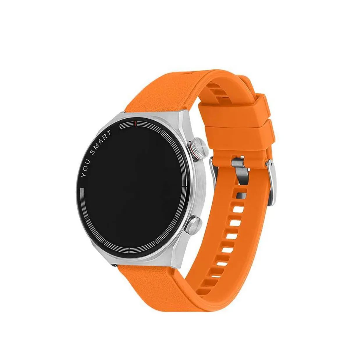 You-Watch-R13-AR137-You-Smart-Silver-Metal-&-Orange-Silicon-Unisex-Kol-Saati