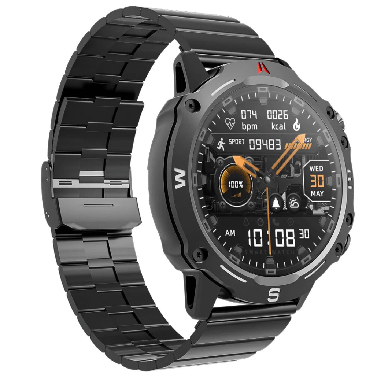 You Watch R15-AR151 You Smart Black Metal & Black Metal Unisex Kol Saati