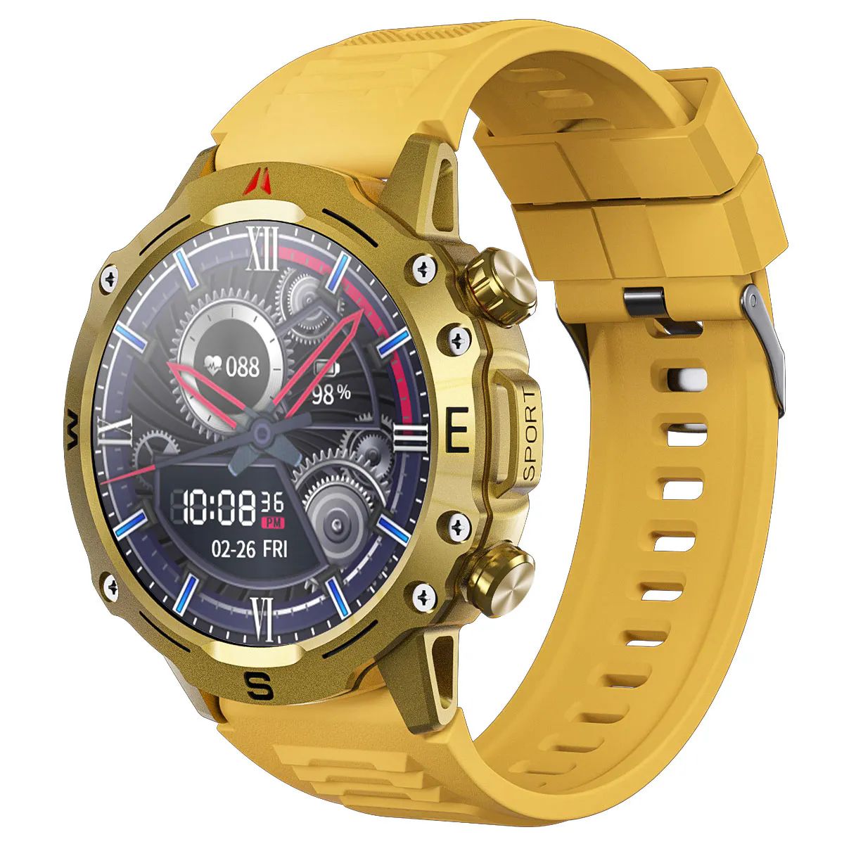 You-Watch-R15-AR152-You-Smart-GOLD-&-Yellow-Silicon-Unisex-Kol-Saati