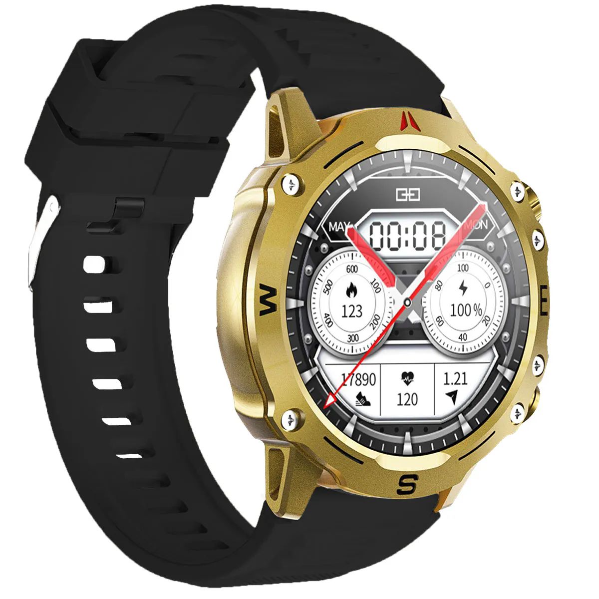 You Watch R15-AR153 You Smart GOLD & Black Silicon Unisex Kol Saati
