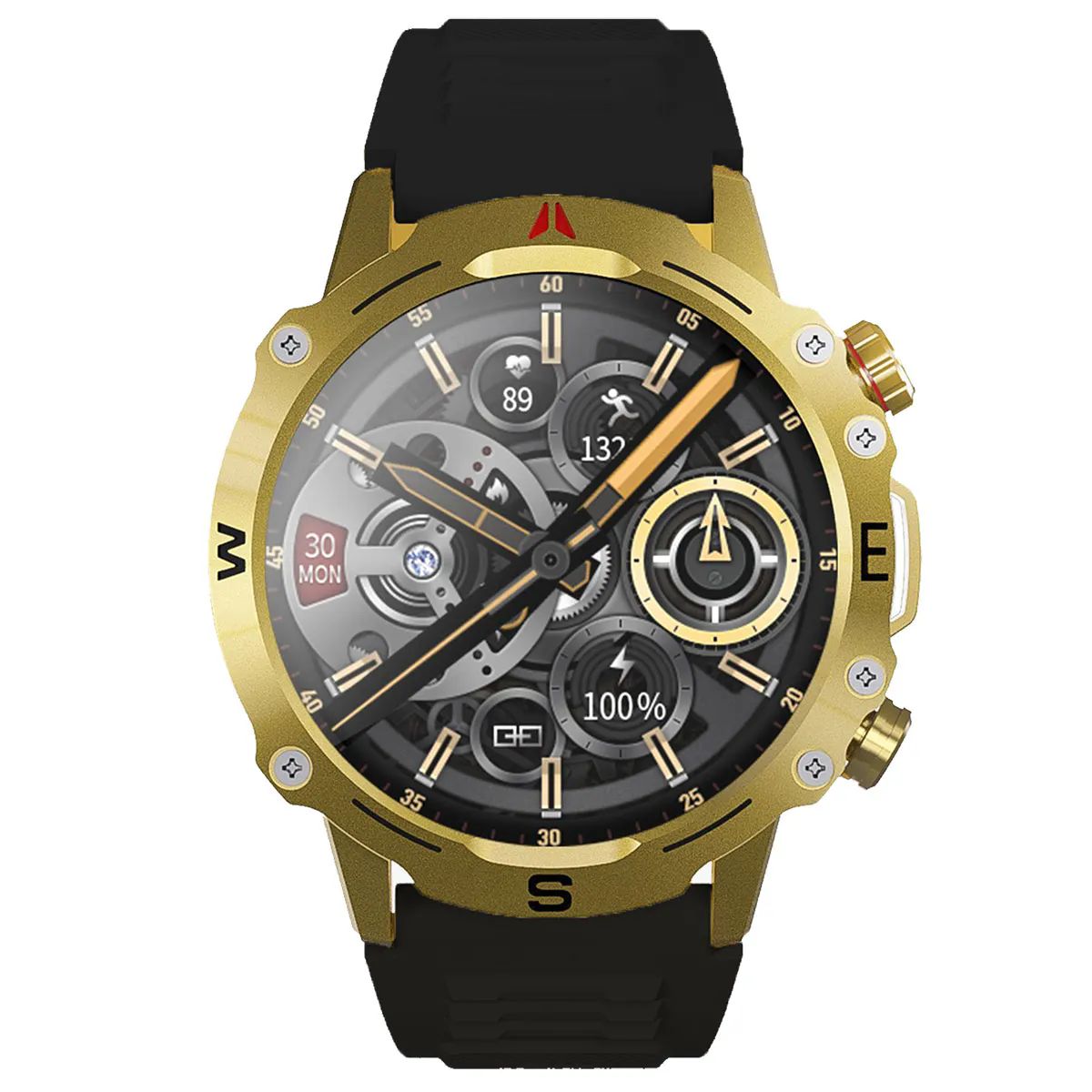 You-Watch-R15-AR153-You-Smart-GOLD-&-Black-Silicon-Unisex-Kol-Saati